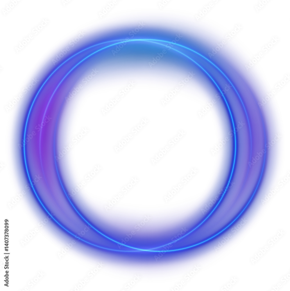 Futuristic Neon Circle Frame Futuristic Neon Circle Frame