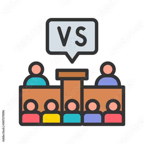 Election icon vector image. Suitable for mobile apps, web apps and print media.