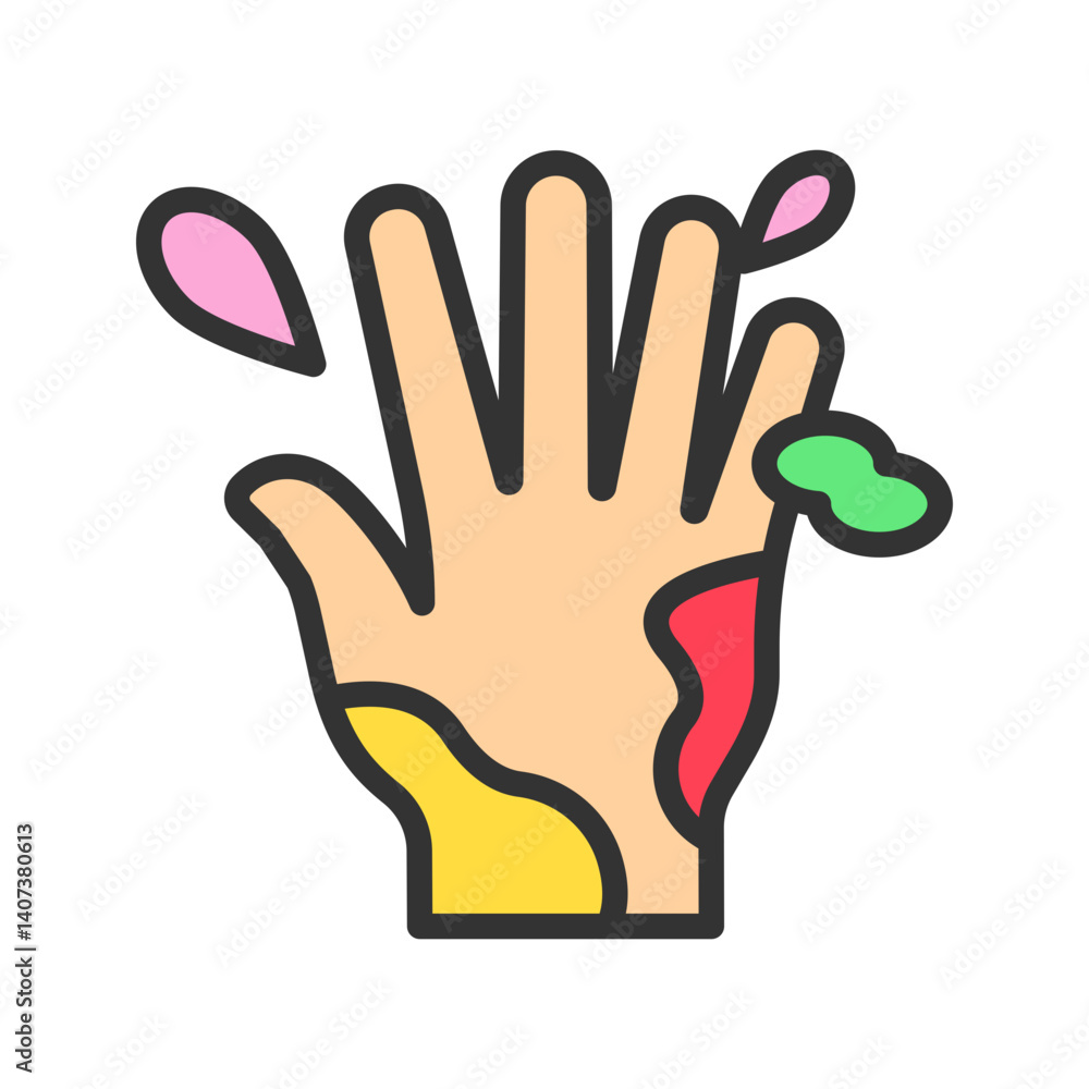 Hand icon vector image. Suitable for mobile apps, web apps and print media. Hand icon vector image. Suitable for mobile apps, web apps and print media.