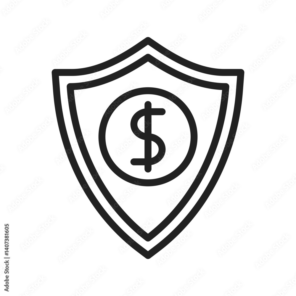 Insurance icon vector image. Suitable for mobile apps, web apps and print media. Insurance icon vector image. Suitable for mobile apps, web apps and print media.