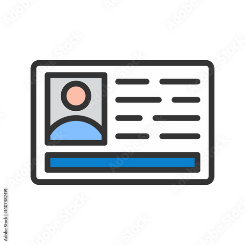 License icon vector image. Suitable for mobile apps, web apps and print media.