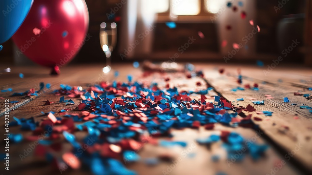 aftermath blue and red confetti aftermath blue and red confetti