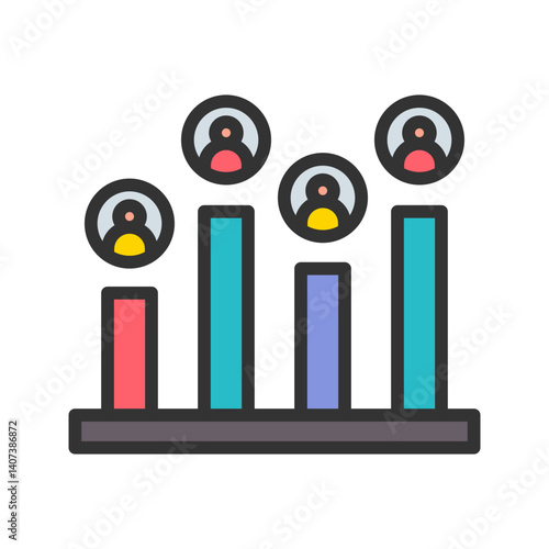 Poll icon vector image. Suitable for mobile apps, web apps and print media.