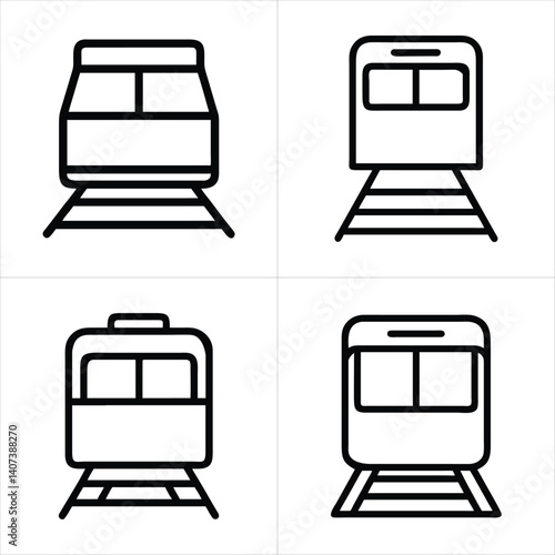 train icon set
