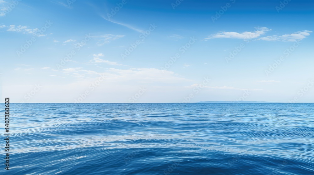 Obraz premium photograph calm blue background