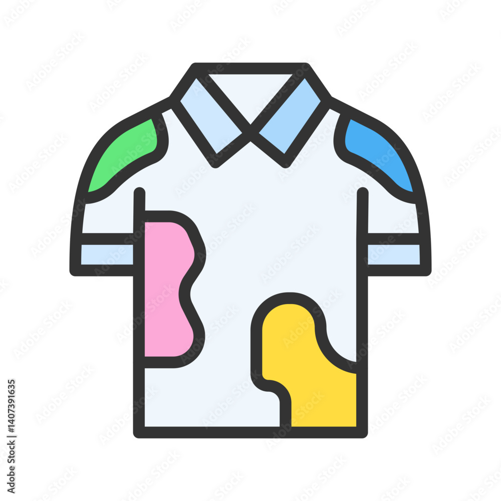 Shirt icon vector image. Suitable for mobile apps, web apps and print media. Shirt icon vector image. Suitable for mobile apps, web apps and print media.