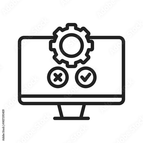 Testing icon vector image. Suitable for mobile apps, web apps and print media.