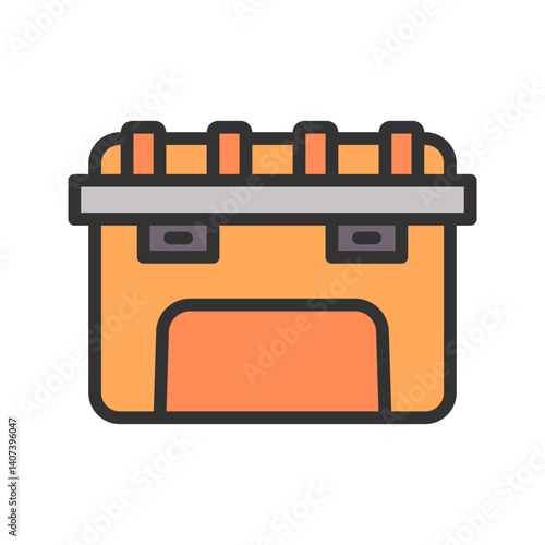 Tool Box icon vector image. Suitable for mobile apps, web apps and print media.