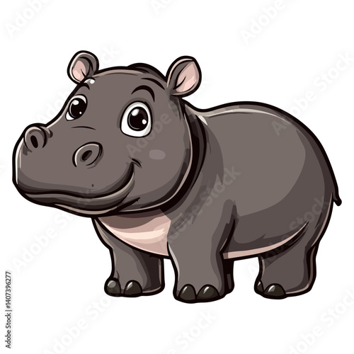 hippopotamus, animal, vector, transparent background