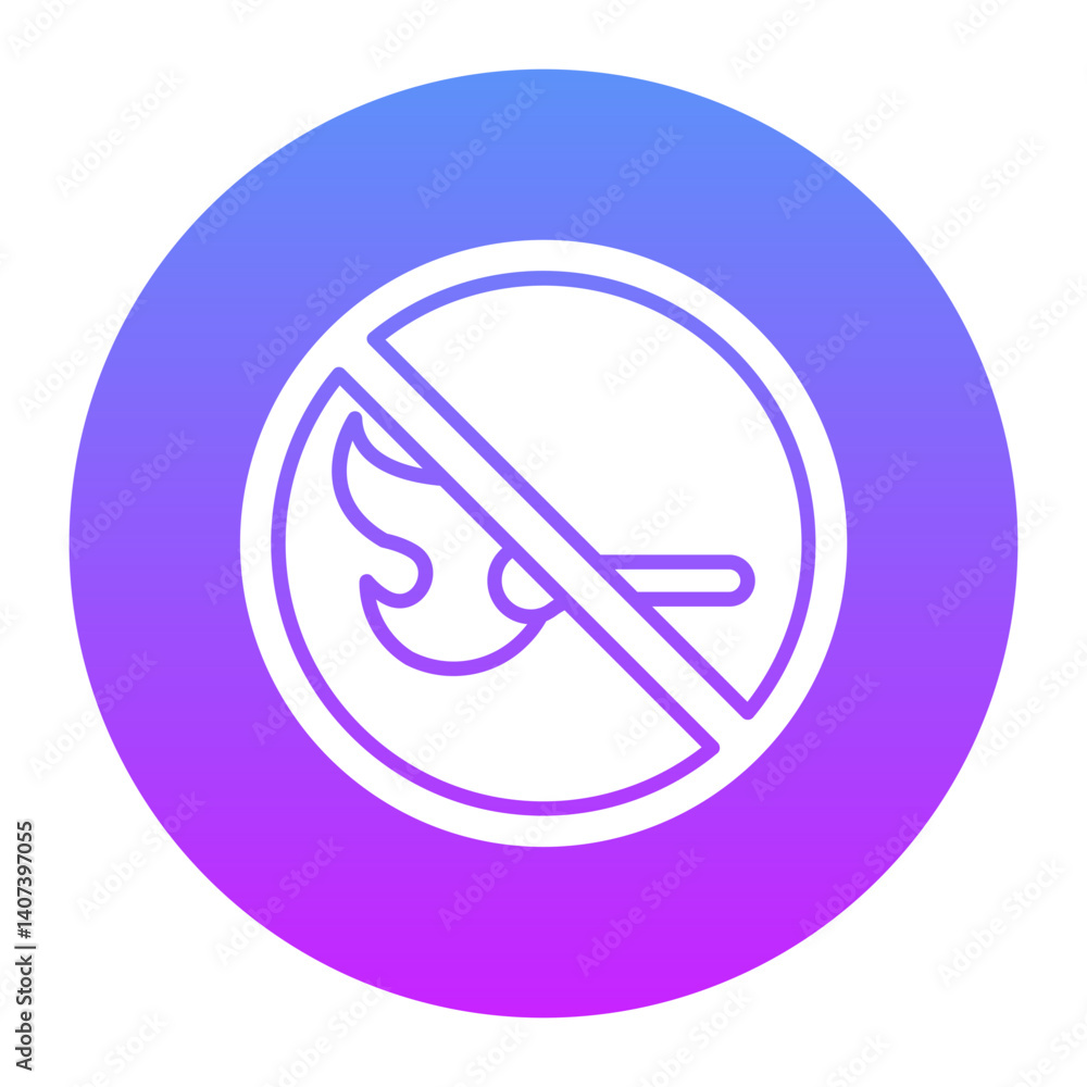 No Open fire Icon No Open fire Icon