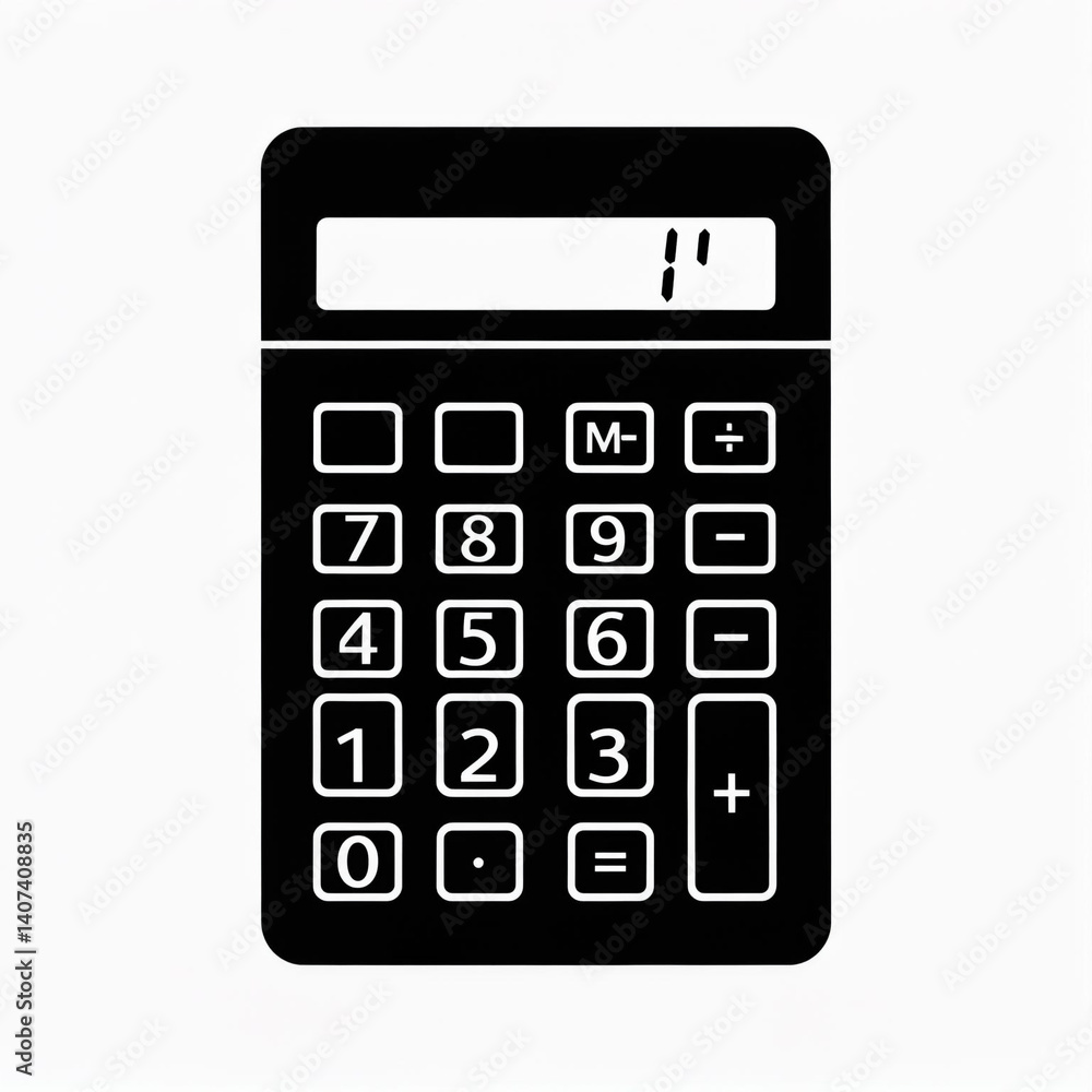 Futuristic neon calculator with glowing keys and digital display on glossy surface, symbolizing technology and modern design Futuristic neon calculator with glowing keys and digital display on glossy surface, symbolizing technology and modern design