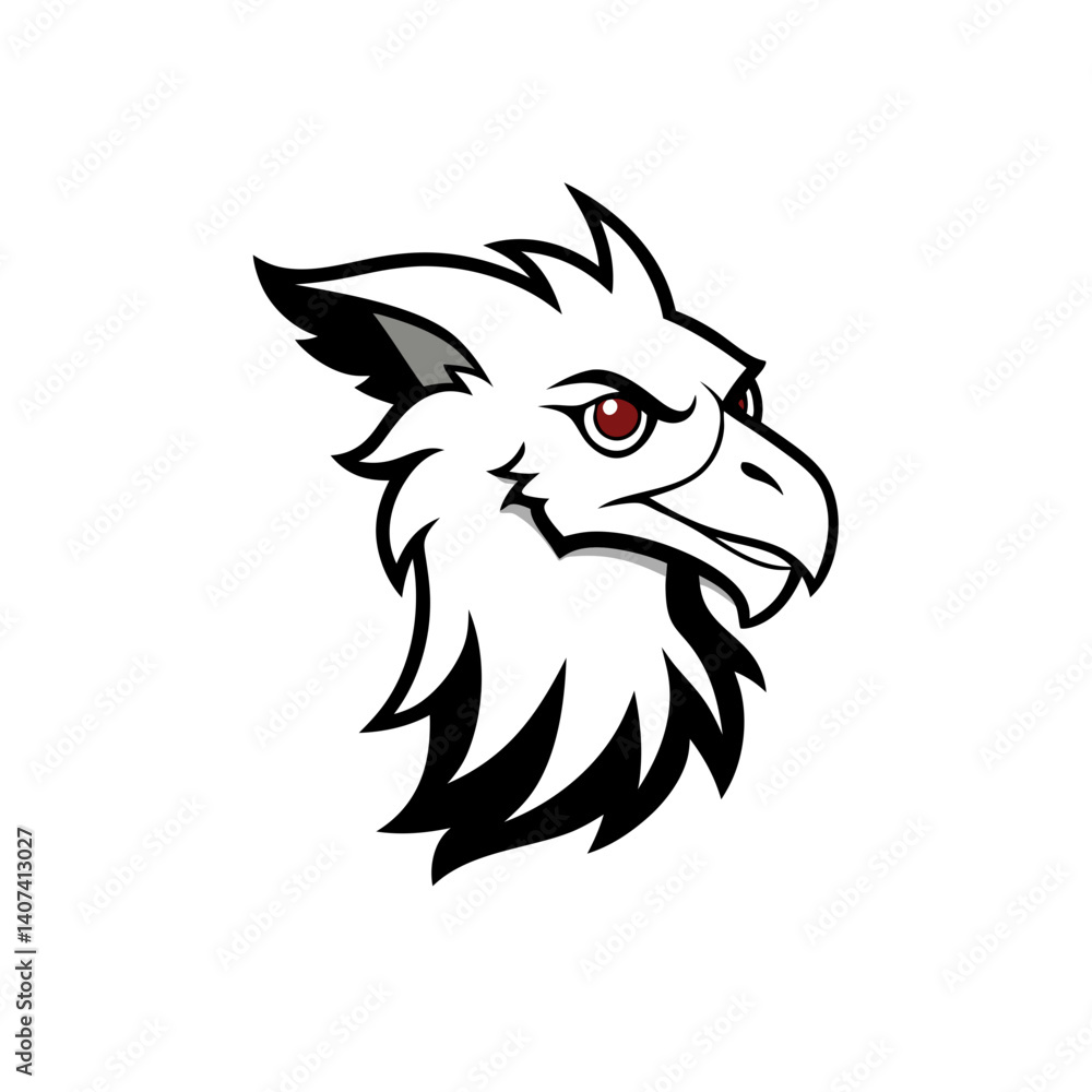 Obraz premium eagle head vector illustration