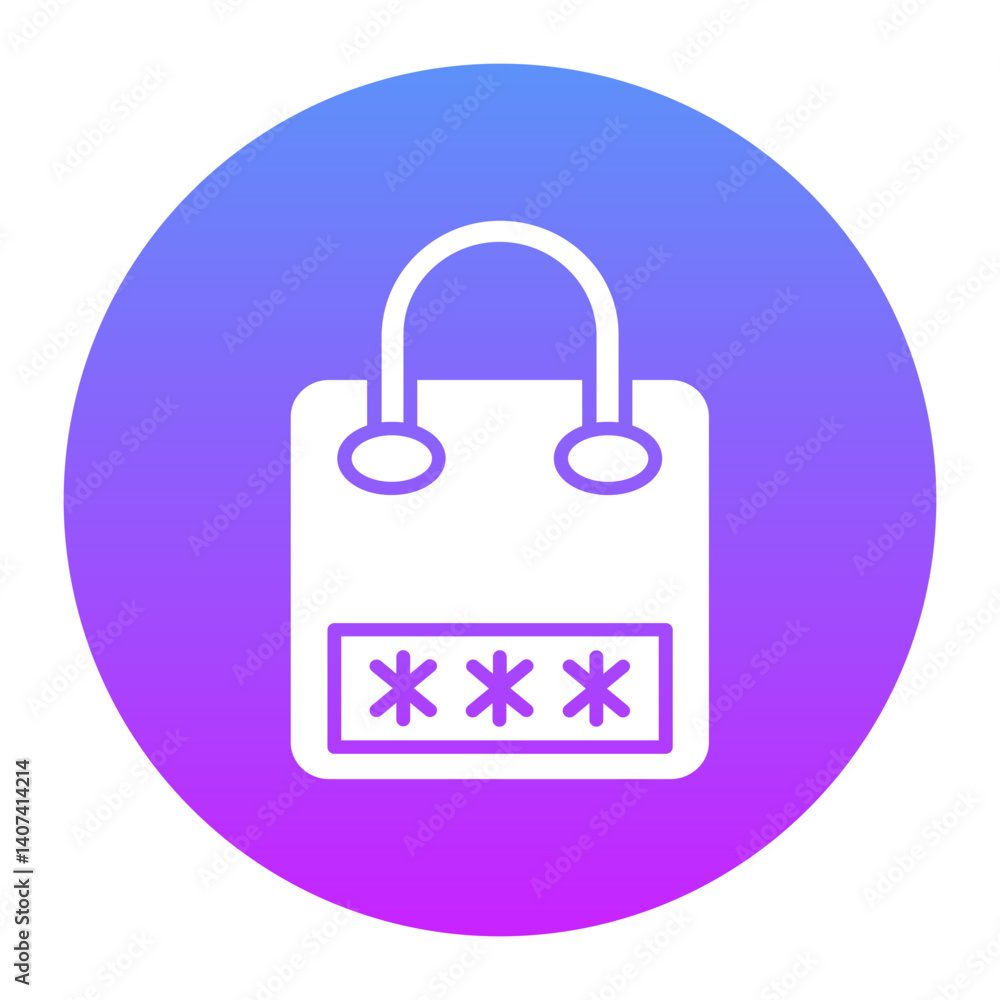 Coded Bag Icon Coded Bag Icon