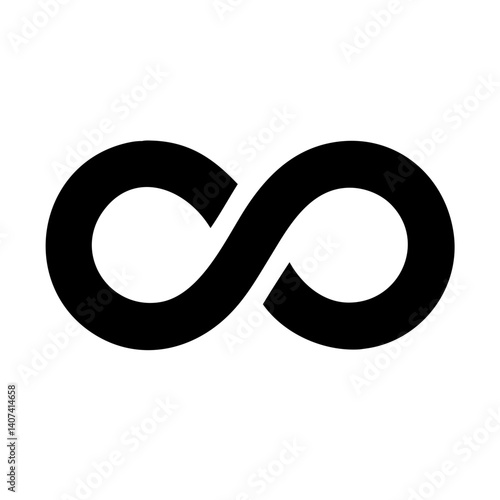 infinity icon vector illustration