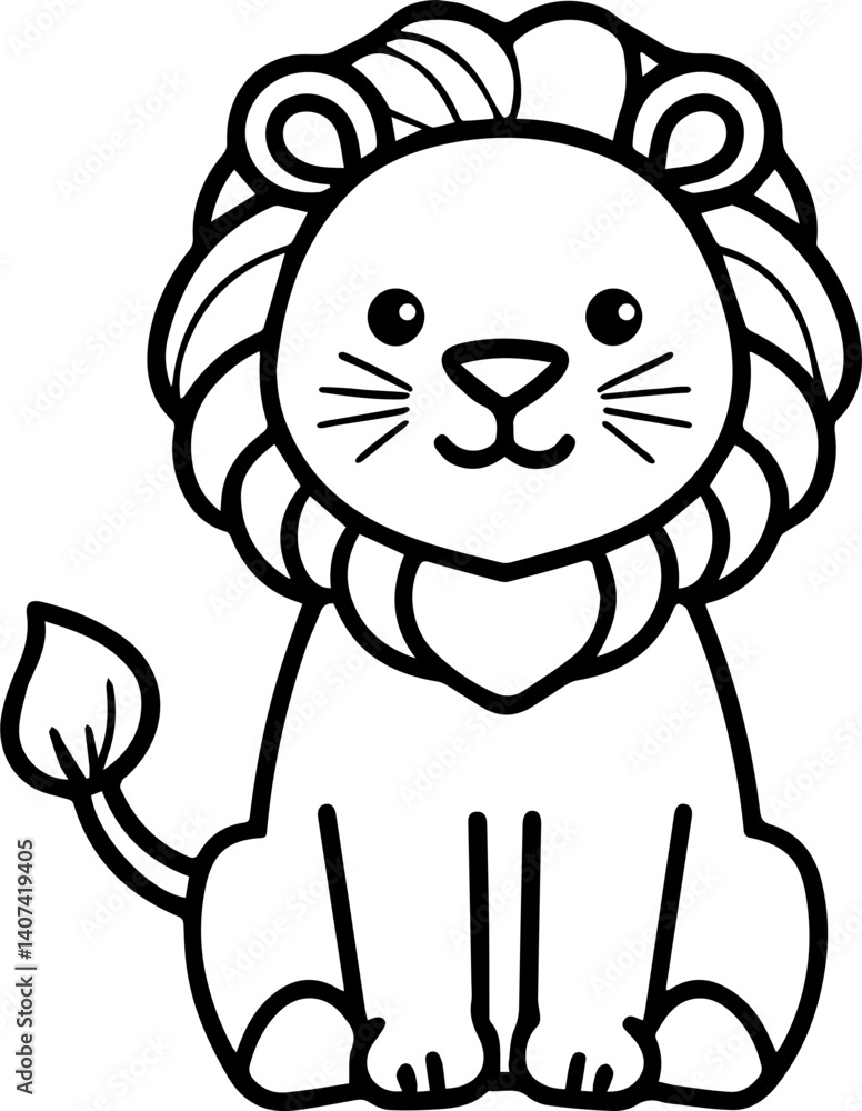 lion cartoon isolated on white lion cartoon isolated on white