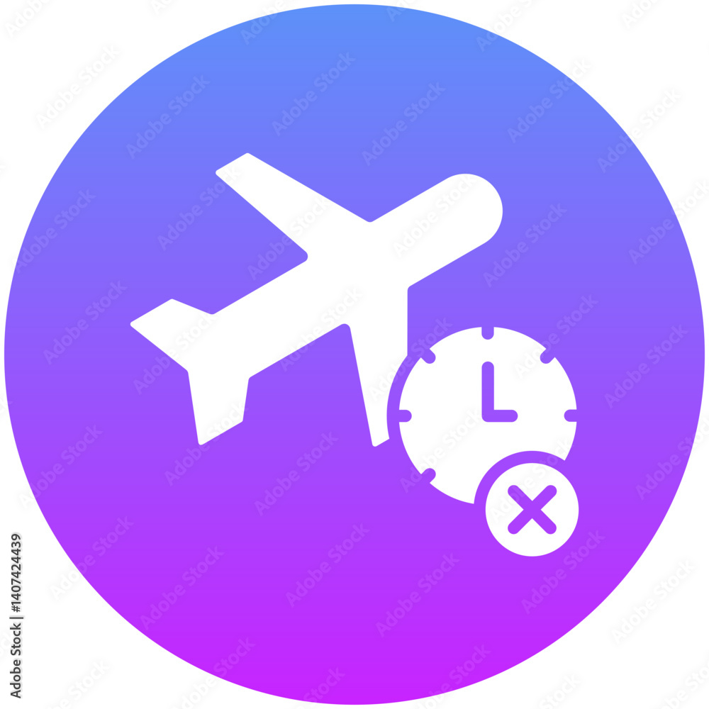 Fototapeta premium Last Minute Cancellation Icon