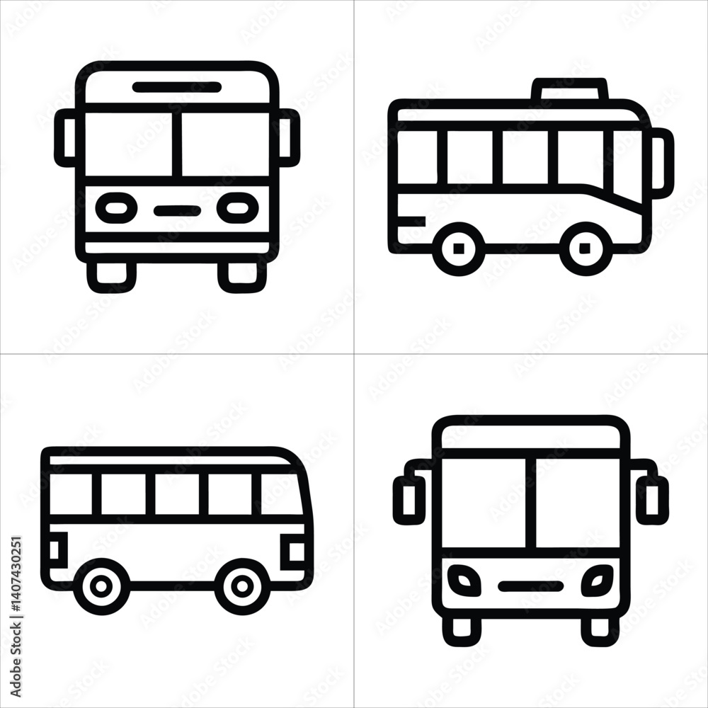 bus icon set
bus icon set
