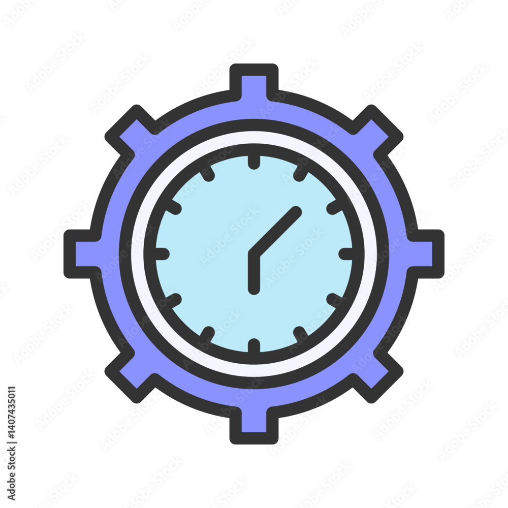 Time Management icon vector image. Suitable for mobile apps, web apps and print media. Time Management icon vector image. Suitable for mobile apps, web apps and print media.