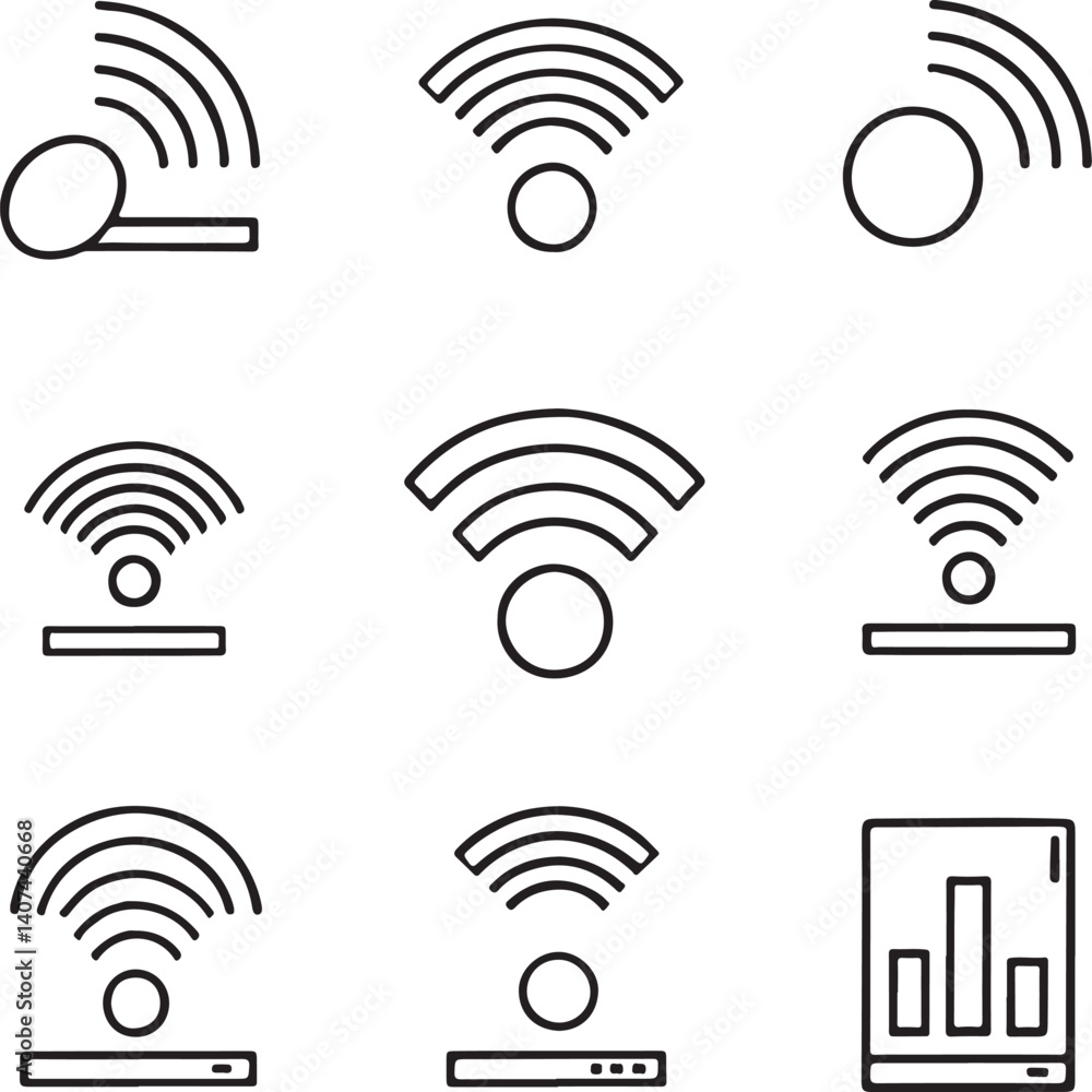 internet set silhouette victor isolated on the white background. internet set silhouette victor isolated on the white background.
