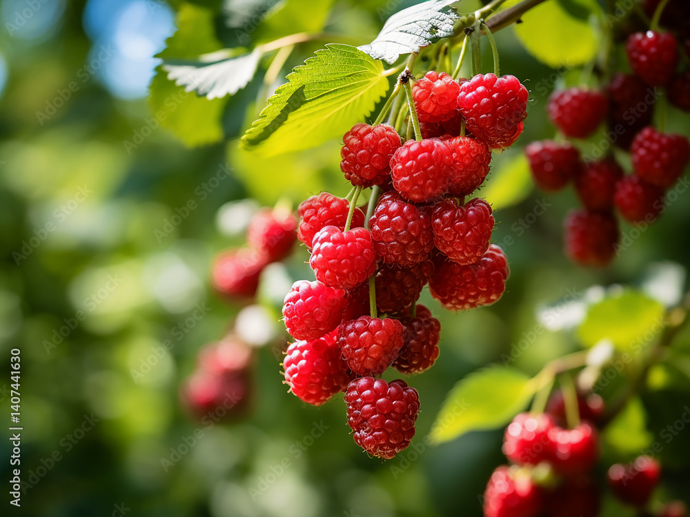 Summer berries ripen naturally with sweetness developing as birds actively feed in abundance Summer berries ripen naturally with sweetness developing as birds actively feed in abundance