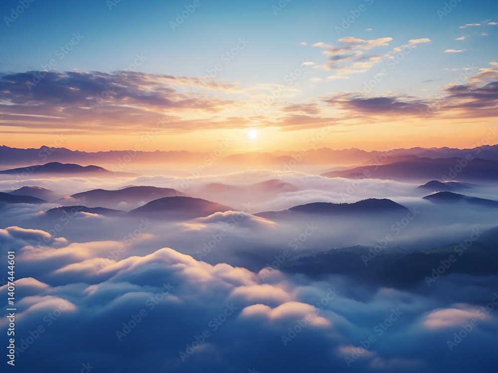 Stable air and flat bottom clouds form under a temperature inversion in the atmosphere Stable air and flat bottom clouds form under a temperature inversion in the atmosphere