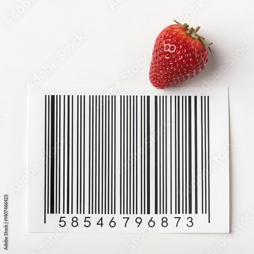 Obraz na płótnie bar code on transparent background, barcode w salonie
