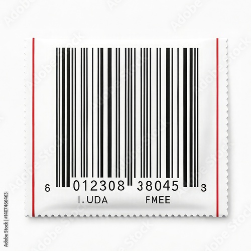 Obraz na płótnie bar code on transparent background, barcode w salonie