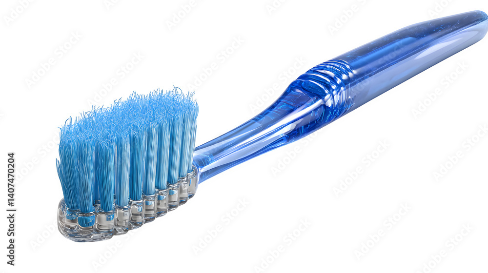 Toothbrush with blue bristles and handle isolated on transparent background, hd realistic 8k, --ar 16:9 --v 7.0 Toothbrush with blue bristles and handle isolated on transparent background, hd realistic 8k, --ar 16:9 --v 7.0