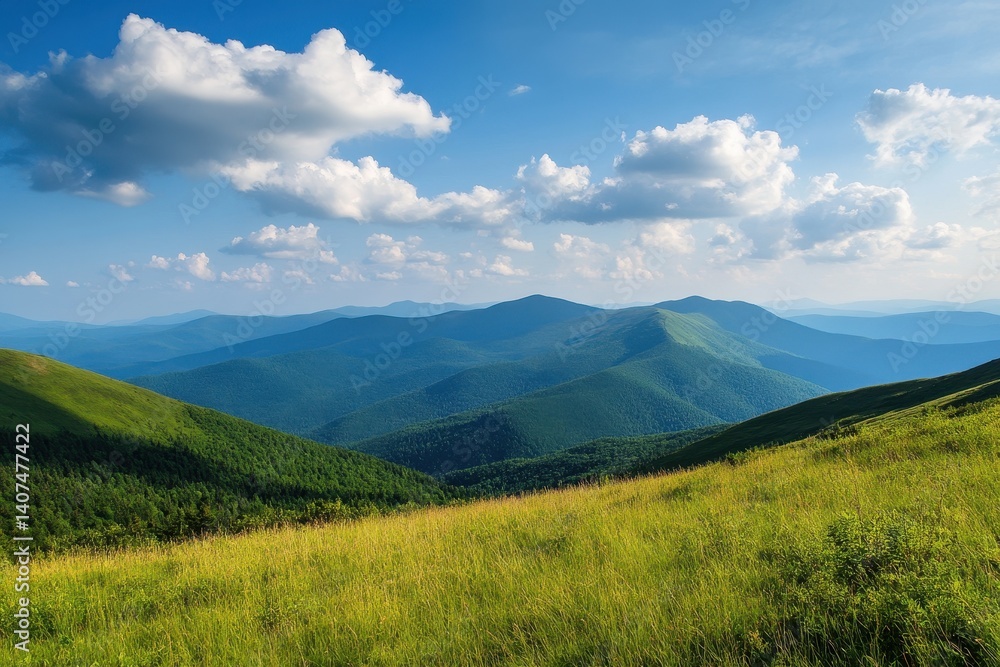 Mountain meadow panorama Mountain meadow panorama