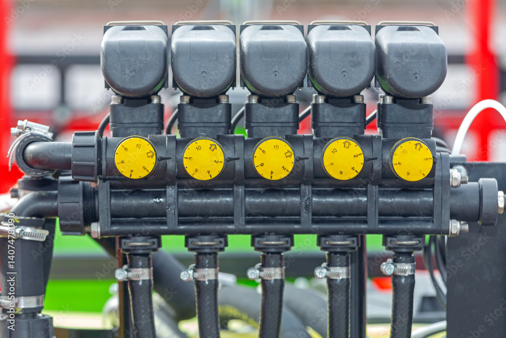 Sprayer Control Unit Valve Buttons at Agriculture Equipment