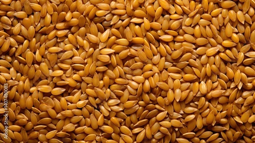 close golden flaxseed