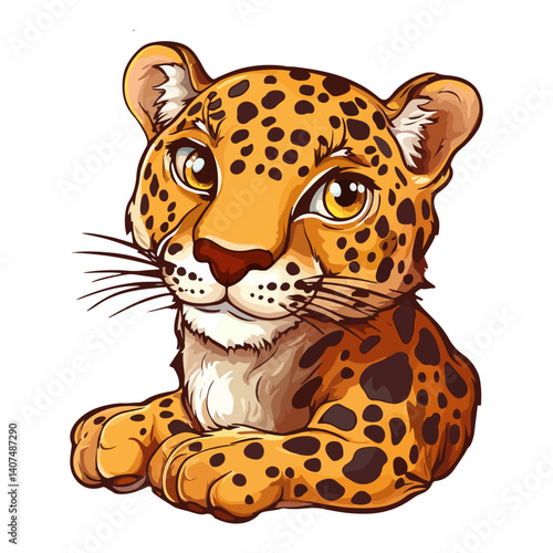 leopard, animal, vector, transparent background