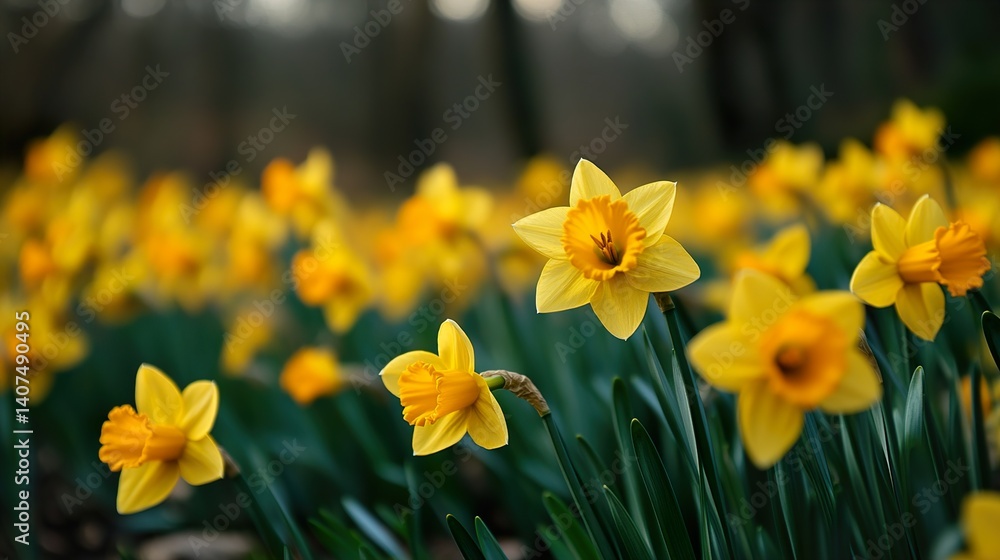 Obraz premium Spring Daffodils in Bloom
