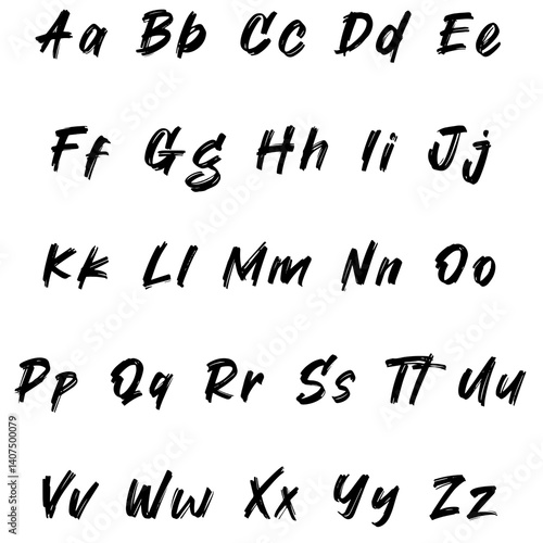 Dry Brush Marker Font – Bold Handwritten Brush Script for Urban Logos, Posters, Streetwear, Grunge Designs & Headlines