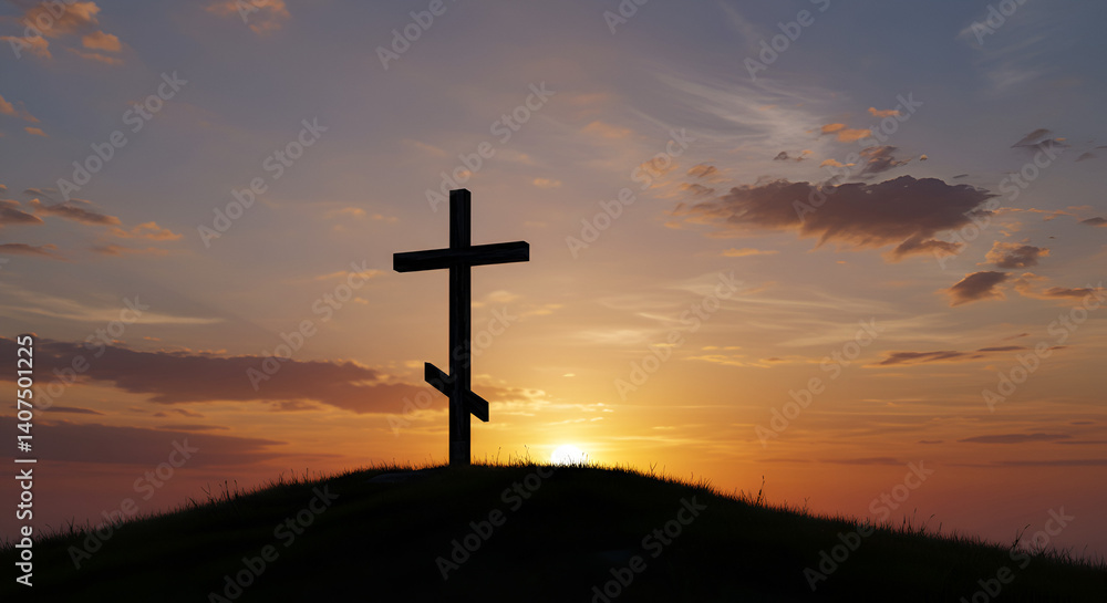 Sunset Cross Silhouette Sunset Cross Silhouette