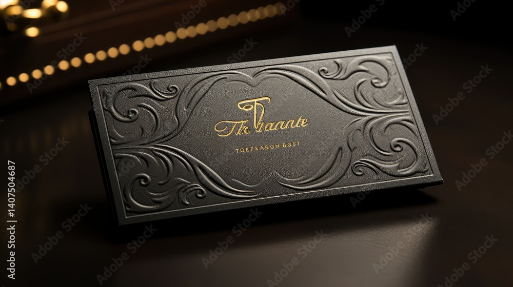 Fototapeta premium design gold script fonts