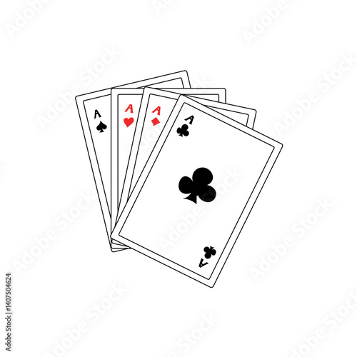 card hand drawing illustration