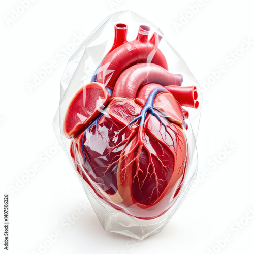 Vacuum-Sealed Anatomical Heart Model – Detailed Human Organ for Medical Education & Study, Perfect for Biology & Cardiology Learning