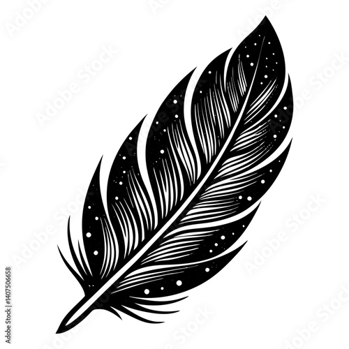 vector illustration of feather