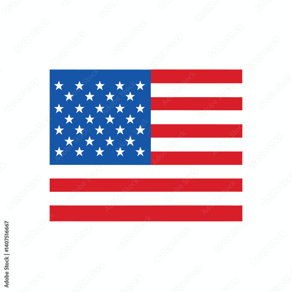 Naklejka premium united states flag icon