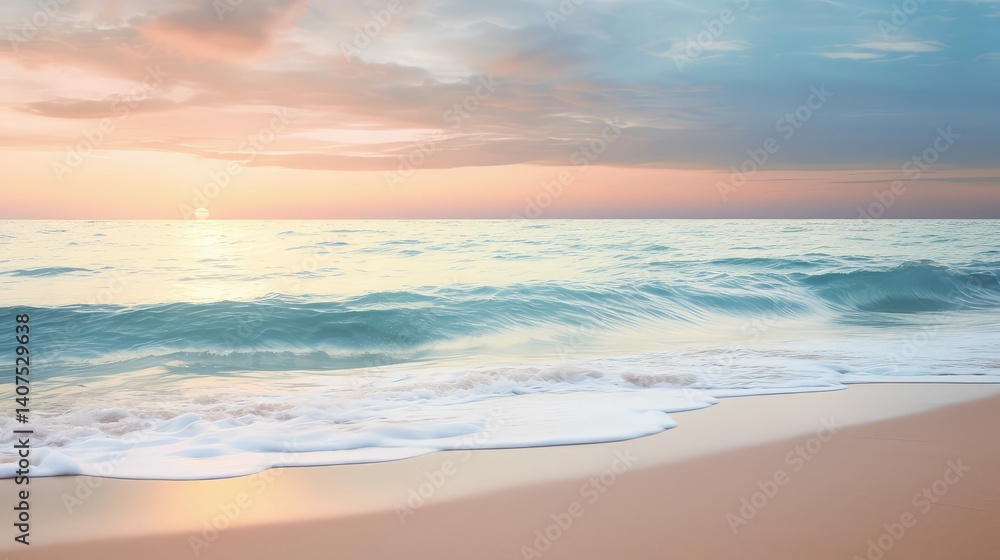 Obraz premium suntranquil blue tan background