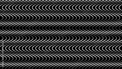 Wallpaper Mural Black and white wavy line pattern suitable for modern backgrounds, graphic designs, packaging, textiles, and wallpaper prints. Bold and dynamic. Torontodigital.ca