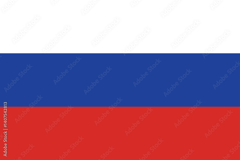 Russian Flag Vector with customized size Russian Flag Vector with customized size
