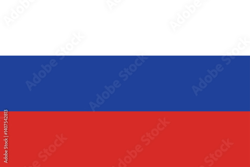 Russian Flag Vector with customized size