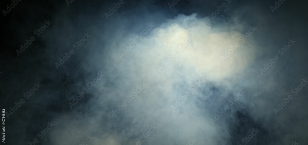 Beautiful smoke in lights on dark background Beautiful smoke in lights on dark background