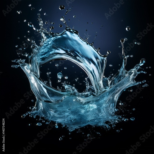 creative abstract water , water splashing background, water splash in motion showing beautiful movement, background graphic resource
