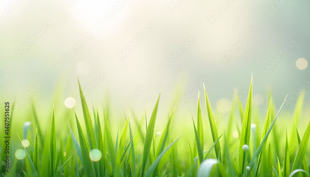 Obraz premium fresh green grass background