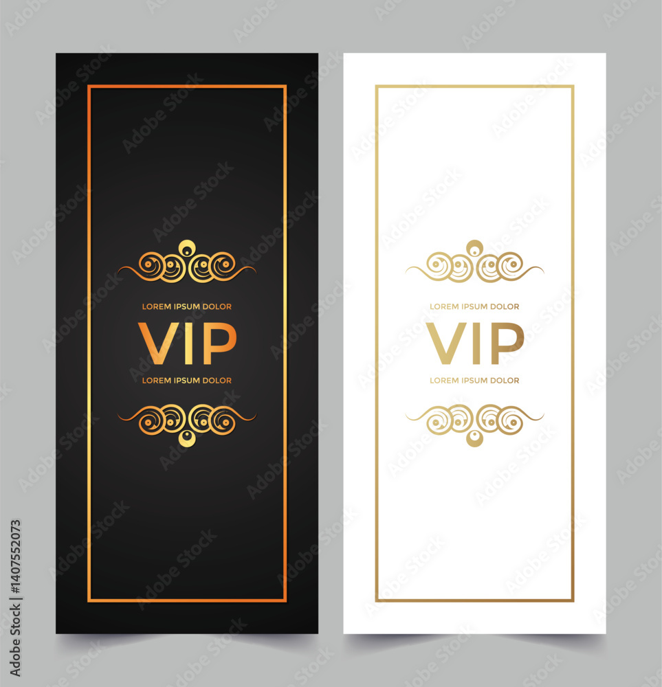 luxury dark vip card in ornament texture luxury dark vip card in ornament texture