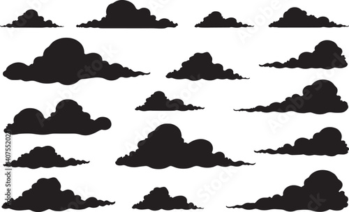 Minimal Cloud Icon Isolated on White Background