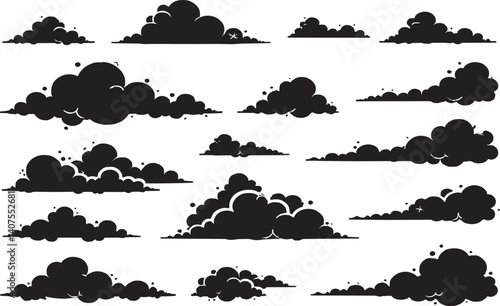 Minimal Cloud Icon Isolated on White Background